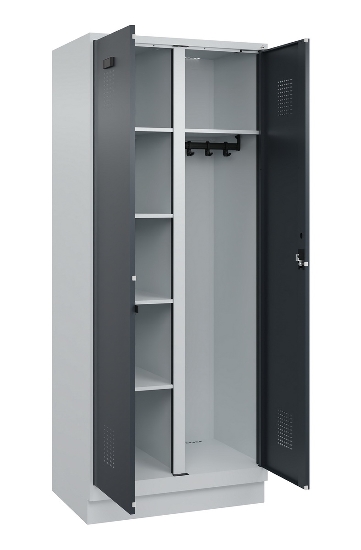 C+P Putzmittel-Spind Evolo PLUS 049x00-00/-02 bodenstehend/Füße/Sockel