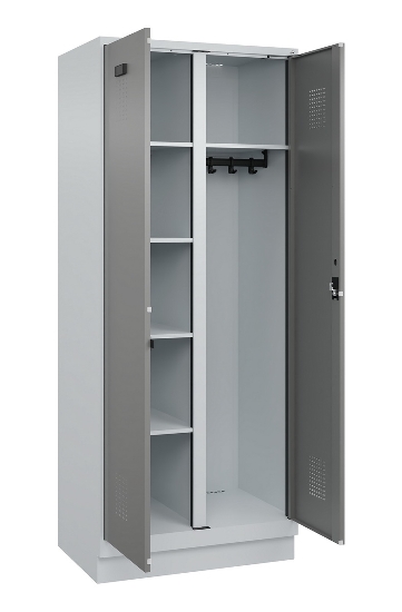 C+P Putzmittel-Spind Evolo PLUS 049x00-00/-02 bodenstehend/Füße/Sockel