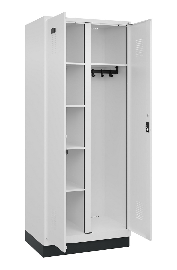 C+P Putzmittel-Spind Evolo PLUS 049x00-00/-02 bodenstehend/Füße/Sockel