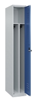 C+P Spind Classic PLUS 080000-32f bodenstehend 3 Abt.400mm Trennwand Zylinderschloss (HxBxT) 1850x1200x500mm 7035/0024