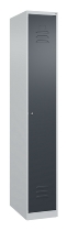 C+P Spind Classic PLUS 080000-32f bodenstehend 3 Abt.400mm Trennwand Zylinderschloss (HxBxT) 1850x1200x500mm 7035/0024
