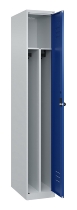 C+P Spind Classic PLUS 080000-32f bodenstehend 3 Abt.400mm Trennwand Zylinderschloss (HxBxT) 1850x1200x500mm 7035/0024