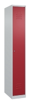 C+P Spind Classic PLUS 080000-32f bodenstehend 3 Abt.400mm Trennwand Zylinderschloss (HxBxT) 1850x1200x500mm 7035/0024