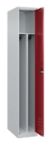 C+P Spind Classic PLUS 080000-32f bodenstehend 3 Abt.400mm Trennwand Zylinderschloss (HxBxT) 1850x1200x500mm 7035/0024