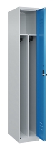 C+P Spind Classic PLUS 080000-32f bodenstehend 3 Abt.400mm Trennwand Zylinderschloss (HxBxT) 1850x1200x500mm 7035/0024