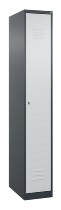 C+P Spind Classic PLUS 080000-32f bodenstehend 3 Abt.400mm Trennwand Zylinderschloss (HxBxT) 1850x1200x500mm 7035/0024
