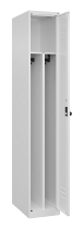 C+P Spind Classic PLUS 080000-32f bodenstehend 3 Abt.400mm Trennwand Zylinderschloss (HxBxT) 1850x1200x500mm 7035/0024