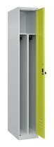 C+P Spind Classic PLUS 080000-32f bodenstehend 3 Abt.400mm Trennwand Zylinderschloss (HxBxT) 1850x1200x500mm 7035/0024