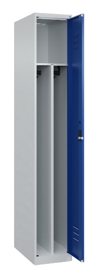 C+P Spind Classic PLUS 080000-32f bodenstehend 3 Abt.400mm Trennwand Zylinderschloss (HxBxT) 1850x1200x500mm 7035/0024