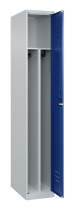 C+P Spind Classic PLUS 080000-32f bodenstehend 3 Abt.400mm Trennwand Zylinderschloss (HxBxT) 1850x1200x500mm 7035/0024