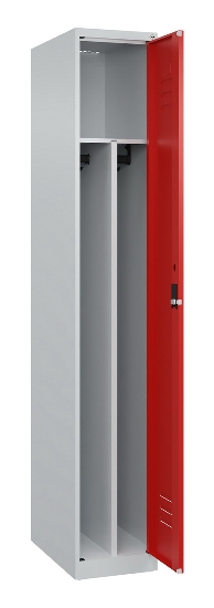 C+P Spind Classic PLUS 080000-32f bodenstehend 3 Abt.400mm Trennwand Zylinderschloss (HxBxT) 1850x1200x500mm 7035/0024
