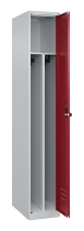 C+P Spind Classic PLUS 080000-32f bodenstehend 3 Abt.400mm Trennwand Zylinderschloss (HxBxT) 1850x1200x500mm 7035/0024