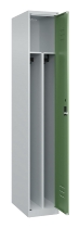 C+P Spind Classic PLUS 080000-32f bodenstehend 3 Abt.400mm Trennwand Zylinderschloss (HxBxT) 1850x1200x500mm 7035/0024