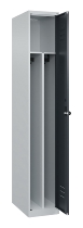 C+P Spind Classic PLUS 080000-32f bodenstehend 3 Abt.400mm Trennwand Zylinderschloss (HxBxT) 1850x1200x500mm 7035/0024