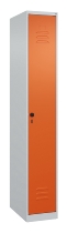 C+P Spind Classic PLUS 080000-32f bodenstehend 3 Abt.400mm Trennwand Zylinderschloss (HxBxT) 1850x1200x500mm 7035/0024
