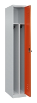 C+P Spind Classic PLUS 080000-32f bodenstehend 3 Abt.400mm Trennwand Zylinderschloss (HxBxT) 1850x1200x500mm 7035/0024