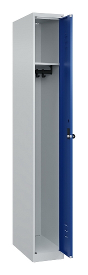 C+P Spind Classic PLUS 080000-19 bodenstehend 1 Abt. 250mm Drehriegel (HxBxT) 1850x250x500mm 7016/7035