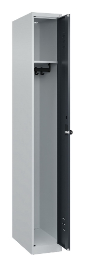 C+P Spind Classic PLUS 080000-19 bodenstehend 1 Abt. 250mm Drehriegel (HxBxT) 1850x250x500mm 7016/7035