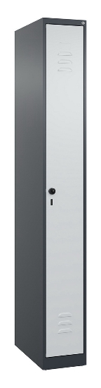 C+P Spind Classic PLUS 080000-19 bodenstehend 1 Abt. 250mm Drehriegel (HxBxT) 1850x250x500mm 7016/7035