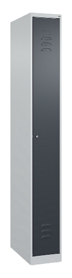 C+P Spind Classic PLUS 080000-19 bodenstehend 1 Abt. 250mm Drehriegel (HxBxT) 1850x250x500mm 7016/7035