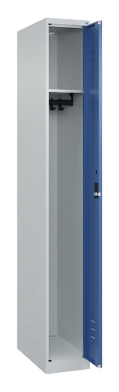 C+P Spind Classic PLUS 080000-19 bodenstehend 1 Abt. 250mm Drehriegel (HxBxT) 1850x250x500mm 7016/7035