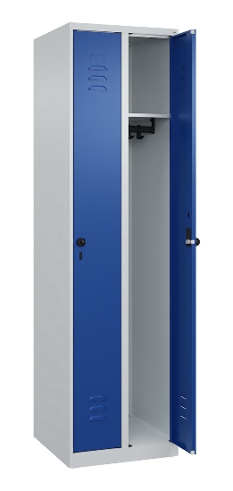 C+P Spind Classic PLUS 080000-19 bodenstehend 1 Abt. 250mm Drehriegel (HxBxT) 1850x250x500mm 7016/7035