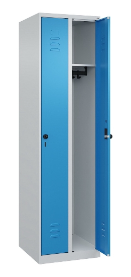 C+P Spind Classic PLUS 080000-19 bodenstehend 1 Abt. 250mm Drehriegel (HxBxT) 1850x250x500mm 7016/7035
