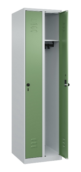 C+P Spind Classic PLUS 080000-19 bodenstehend 1 Abt. 250mm Drehriegel (HxBxT) 1850x250x500mm 7016/7035