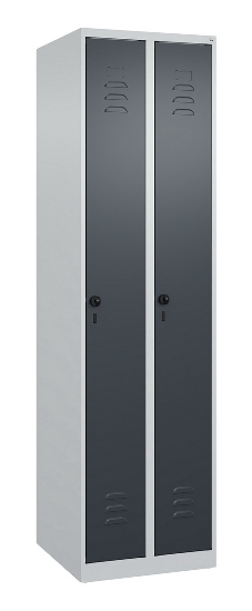 C+P Spind Classic PLUS 080000-19 bodenstehend 1 Abt. 250mm Drehriegel (HxBxT) 1850x250x500mm 7016/7035