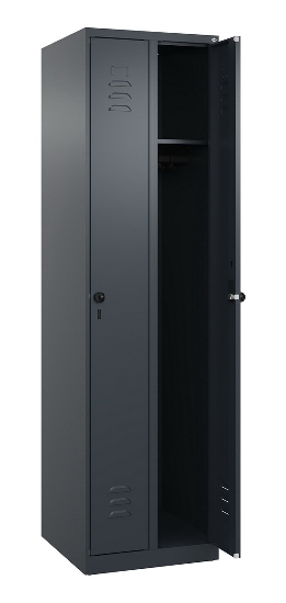 C+P Spind Classic PLUS 080000-19 bodenstehend 1 Abt. 250mm Drehriegel (HxBxT) 1850x250x500mm 7016/7035