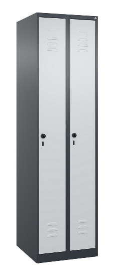 C+P Spind Classic PLUS 080000-19 bodenstehend 1 Abt. 250mm Drehriegel (HxBxT) 1850x250x500mm 7016/7035