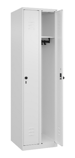 C+P Spind Classic PLUS 080000-19 bodenstehend 1 Abt. 250mm Drehriegel (HxBxT) 1850x250x500mm 7016/7035