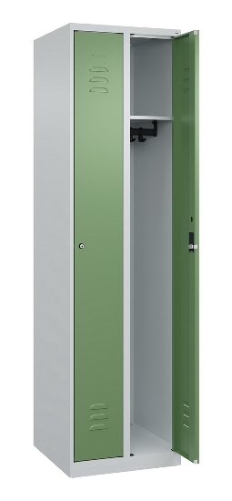 C+P Spind Classic PLUS 080000-19 bodenstehend 1 Abt. 250mm Drehriegel (HxBxT) 1850x250x500mm 7016/7035