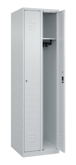 C+P Spind Classic PLUS 080000-19 bodenstehend 1 Abt. 250mm Drehriegel (HxBxT) 1850x250x500mm 7016/7035