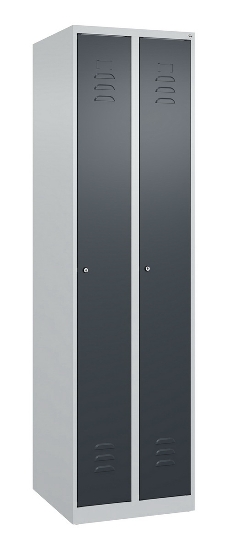 C+P Spind Classic PLUS 080000-19 bodenstehend 1 Abt. 250mm Drehriegel (HxBxT) 1850x250x500mm 7016/7035