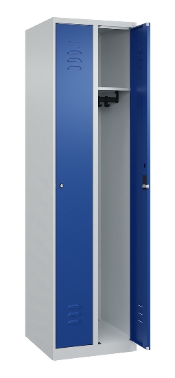 C+P Spind Classic PLUS 080000-19 bodenstehend 1 Abt. 250mm Drehriegel (HxBxT) 1850x250x500mm 7016/7035