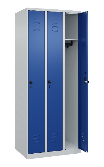 C+P Spind Classic PLUS 080000-19 bodenstehend 1 Abt. 250mm Drehriegel (HxBxT) 1850x250x500mm 7016/7035