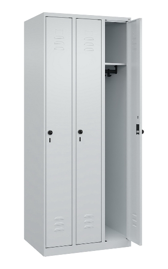 C+P Spind Classic PLUS 080000-19 bodenstehend 1 Abt. 250mm Drehriegel (HxBxT) 1850x250x500mm 7016/7035