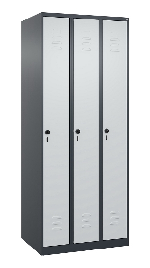C+P Spind Classic PLUS 080000-19 bodenstehend 1 Abt. 250mm Drehriegel (HxBxT) 1850x250x500mm 7016/7035