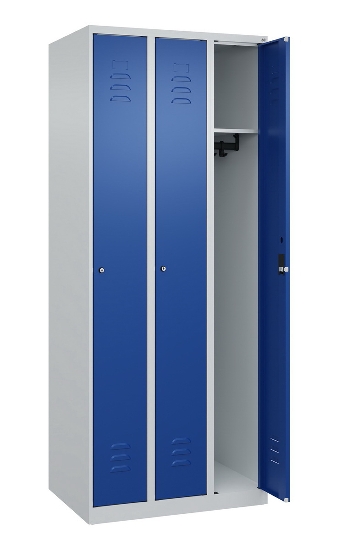 C+P Spind Classic PLUS 080000-19 bodenstehend 1 Abt. 250mm Drehriegel (HxBxT) 1850x250x500mm 7016/7035