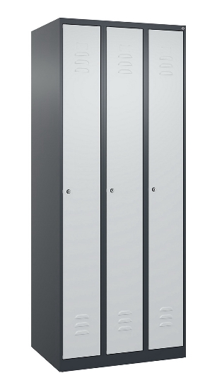 C+P Spind Classic PLUS 080000-19 bodenstehend 1 Abt. 250mm Drehriegel (HxBxT) 1850x250x500mm 7016/7035