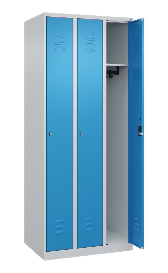 C+P Spind Classic PLUS 080000-19 bodenstehend 1 Abt. 250mm Drehriegel (HxBxT) 1850x250x500mm 7016/7035