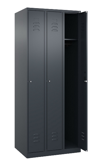 C+P Spind Classic PLUS 080000-19 bodenstehend 1 Abt. 250mm Drehriegel (HxBxT) 1850x250x500mm 7016/7035