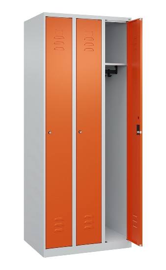C+P Spind Classic PLUS 080000-19 bodenstehend 1 Abt. 250mm Drehriegel (HxBxT) 1850x250x500mm 7016/7035