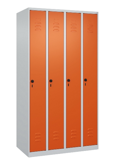 C+P Spind Classic PLUS 080000-19 bodenstehend 1 Abt. 250mm Drehriegel (HxBxT) 1850x250x500mm 7016/7035