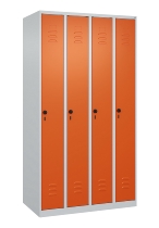 C+P Spind Classic PLUS 080000-19 bodenstehend 1 Abt. 250mm Drehriegel (HxBxT) 1850x250x500mm 7016/7035