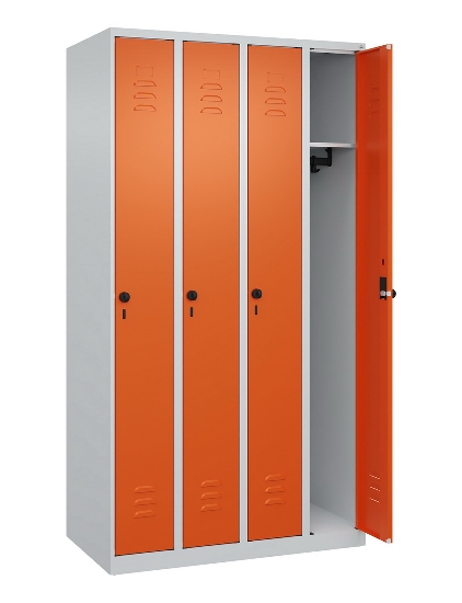 C+P Spind Classic PLUS 080000-19 bodenstehend 1 Abt. 250mm Drehriegel (HxBxT) 1850x250x500mm 7016/7035