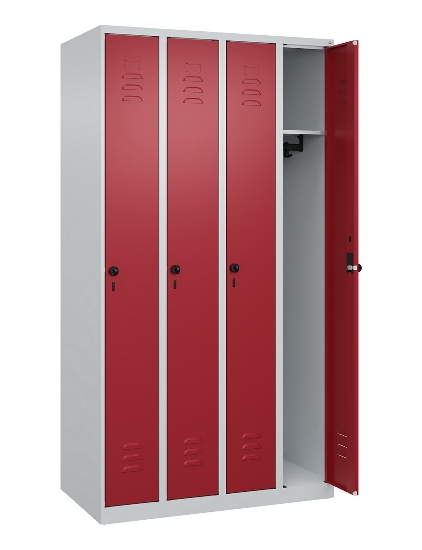 C+P Spind Classic PLUS 080000-19 bodenstehend 1 Abt. 250mm Drehriegel (HxBxT) 1850x250x500mm 7016/7035