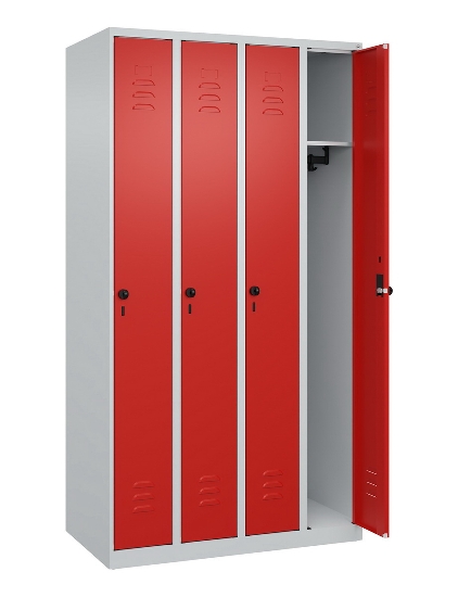 C+P Spind Classic PLUS 080000-19 bodenstehend 1 Abt. 250mm Drehriegel (HxBxT) 1850x250x500mm 7016/7035