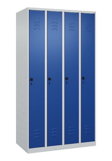 C+P Spind Classic PLUS 080000-19 bodenstehend 1 Abt. 250mm Drehriegel (HxBxT) 1850x250x500mm 7016/7035